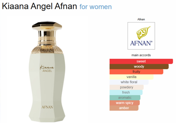 Kiaana Angel For Women By Afnan 3.4oz/100ml - Image 3