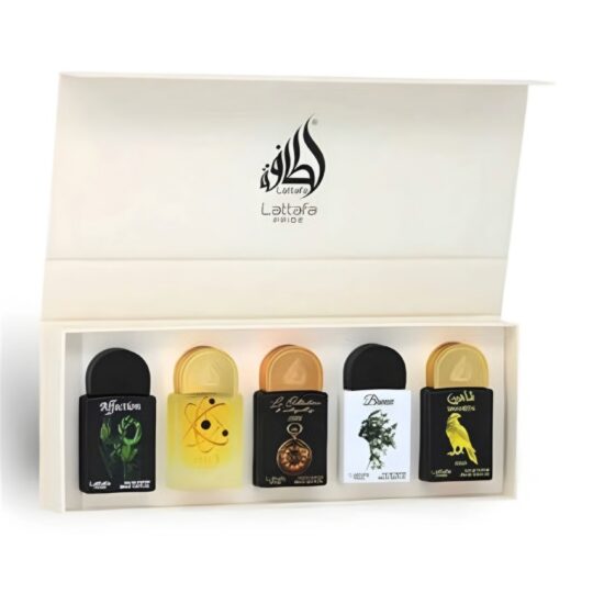 Set Lattafa Pride X0.67 OZ ( 5 PC )Affection / Tharwah Gold / Watch1505 / Breeze / Shaheen Gold